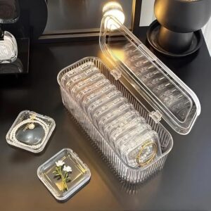 Acrylic Jewelry Organizer Box with Lid