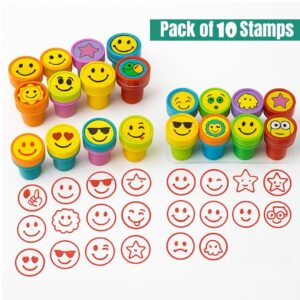 Smiley Stamp Set Pack of 10
